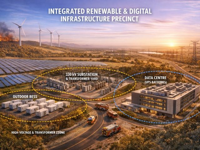 A concept Integrated renewable and digital infrastructure precincts